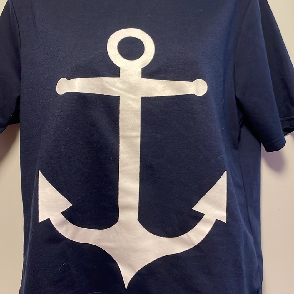 Blue anchor T-shirt - Picture 2 of 3